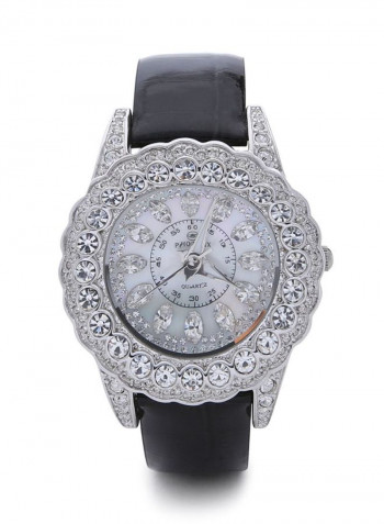 Women's 22K Gold Plated With Crystal Analog Watch P-21628