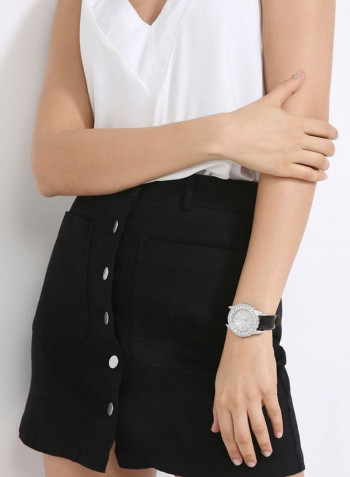 Women's 22K Gold Plated With Crystal Analog Watch P-21628