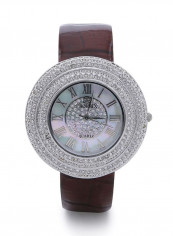 Women's 22K Gold Plated With Crystal Analog Watch P-21635