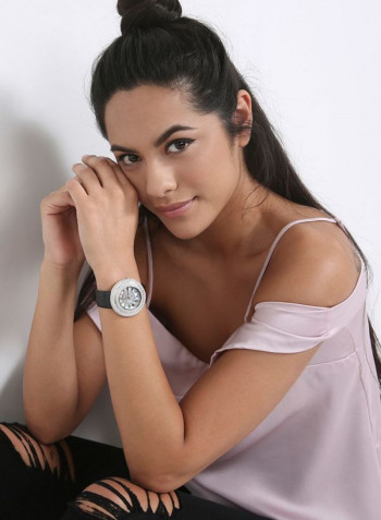 Women's 22K Gold Plated With Crystal Analog Watch P-21635