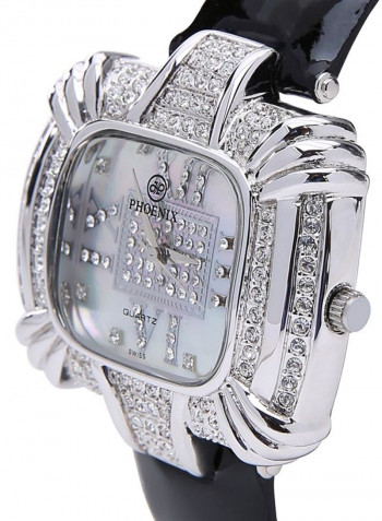 Women's 22K Gold Plated With Crystal Analog Watch P-21647