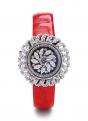 Women's 22K Gold Plated With Crystal Analog Watch P-21698