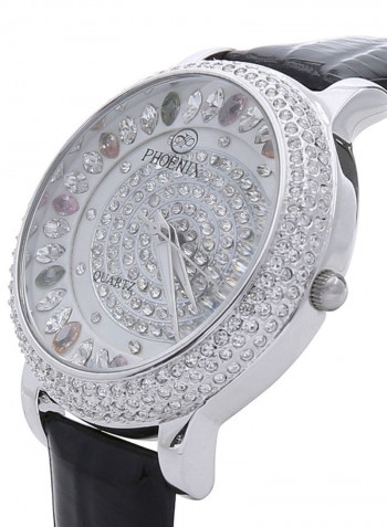 Women's 22K Gold Plated With Crystal Analog Watch P-21733