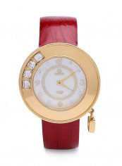 Women's 18K Gold Plated With Crystal Analog Watch P4129-RMPG