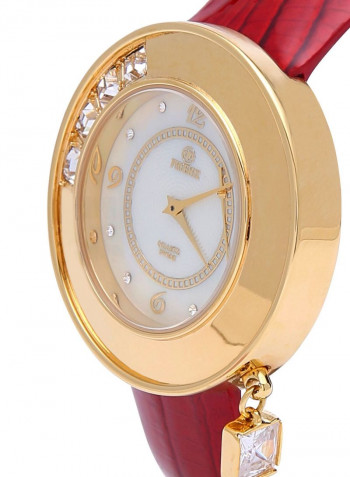 Women's 18K Gold Plated With Crystal Analog Watch P4129-RMPG
