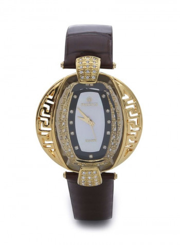 Women's 22K Gold Plated Analog Watch P-21662