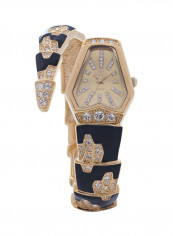 Women's 22K Gold Plated With Crystal Analog Watch P-21628