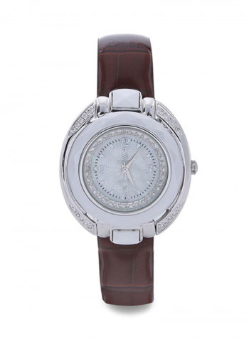 Women's 22K Gold Plated With Crystal Analog Watch P-21699