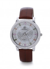 Women's 22K Gold Plated With Crystal Analog Watch P-21733