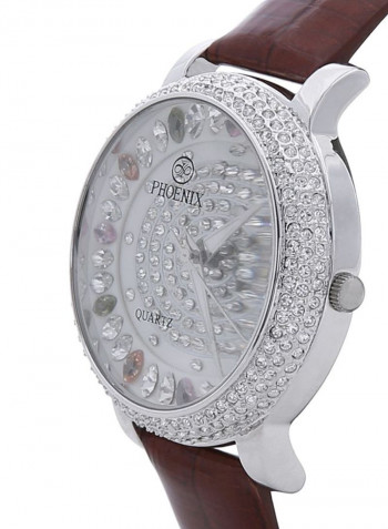 Women's 22K Gold Plated With Crystal Analog Watch P-21733