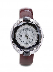 Women's 22K Gold Plated With Crystal And Ceramic Analog Watch P-21699