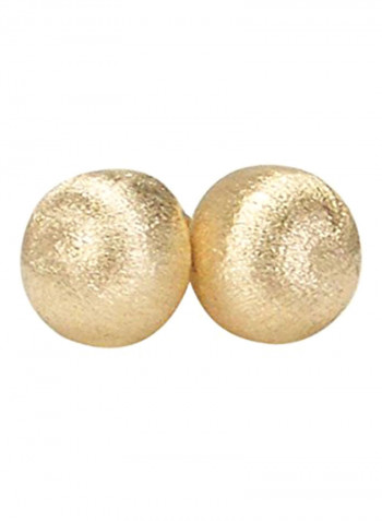 Brass Lilou Ball Stud Earrings