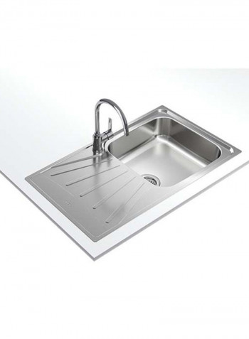 Starbright 50 E-Xn 1B 1D Inset Reversible 1 Bowl Sink With Matt Finish Stainless Steel 860x500mmmm