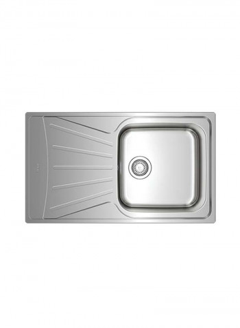 Starbright 50 E-Xn 1B 1D Inset Reversible 1 Bowl Sink With Matt Finish Stainless Steel 860x500mmmm