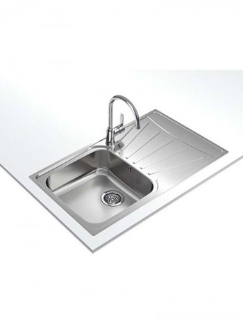 Starbright 50 E-Xn 1B 1D Inset Reversible 1 Bowl Sink With Matt Finish Stainless Steel 860x500mmmm