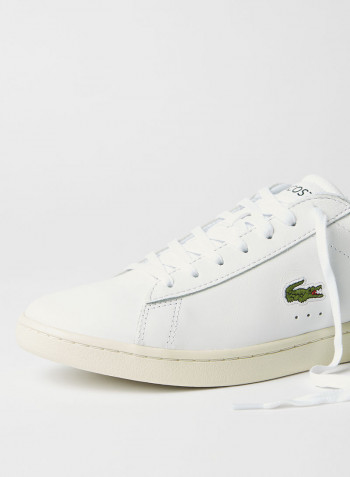 Carnaby Evo Leather Accent Sneakers White/Dark Grey