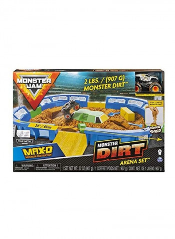 Metal Monster Sand Dirt Arena Playset Toy