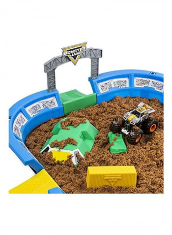 Metal Monster Sand Dirt Arena Playset Toy