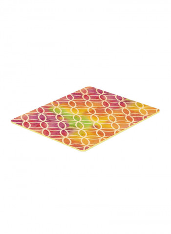 Rainbow Geometric Circles Kitchen Mat Multicolour 14 x 19inch