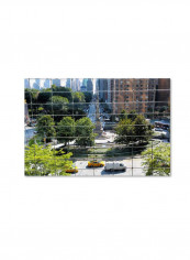 Columbus Circle Canvas Wall Art Multicolour 12 x 19inch