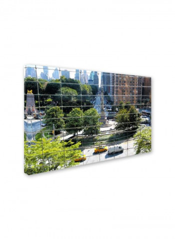 Columbus Circle Canvas Wall Art Multicolour 12 x 19inch
