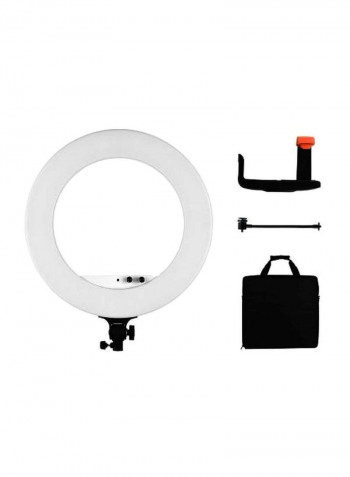 LED Photography Ring Light With Accessories 53.3x45.3x3cm White/Black