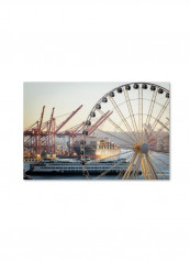 Seattle Washington Skyline Iii Canvas Wall Art Red/White 16 x 24inch