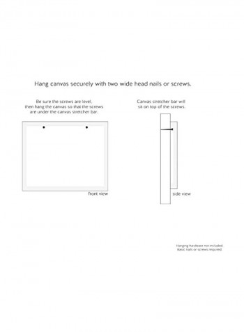 Decorative Life Is Like An Arrow Canvas Wall Art Beige/Grey/Pink 16x20x1.5inch