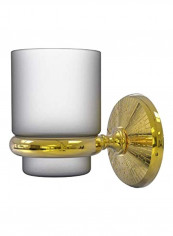 Monte Carlo Collection Toothbrush Holder Gold/Grey