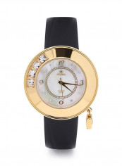Women's 18K Gold Plated With Crystal Analog Watch P-4129