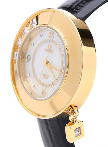 Women's 18K Gold Plated With Crystal Analog Watch P-4129