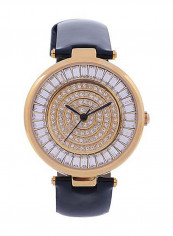 Women's 22K Gold Plated With Crystal Analog Watch P-21699