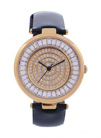 Women's 22K Gold Plated With Crystal Analog Watch P-21699