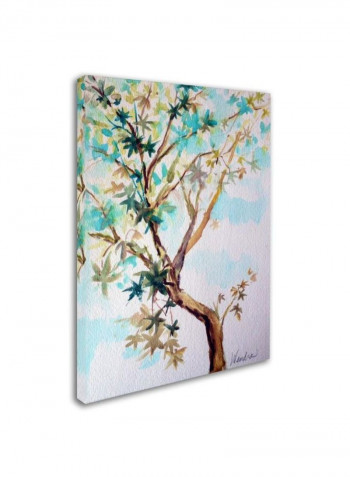 Blue Maple Canvas Wall Art Multicolour 14 x 19inch