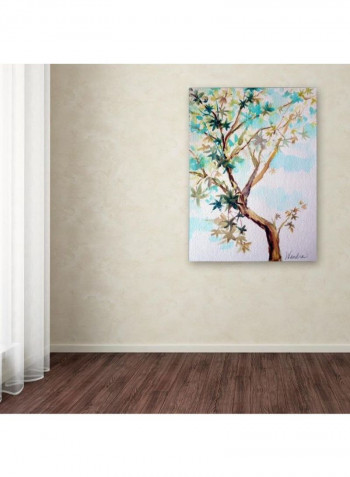 Blue Maple Canvas Wall Art Multicolour 14 x 19inch