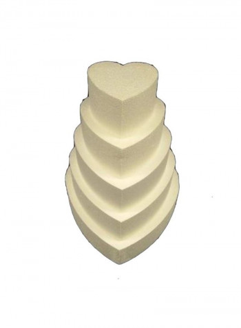 Dummy Heart Cake White