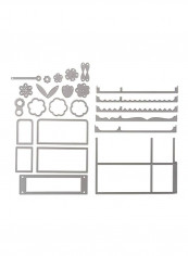 24-Piece Stephanie Barnard Framelits Die Set Grey