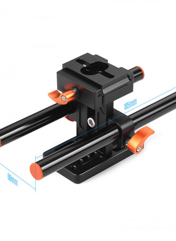 Camera Cage, Top Handle And 15mm Rod Baseplate Kit Black