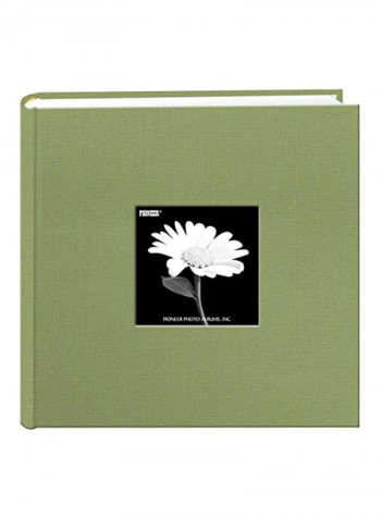Fabric Frame Cover Photo Album Sage Green