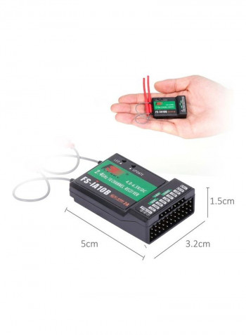 RC Transmitter With FS iA10B Receiver 23.2x10.5x20.8cm