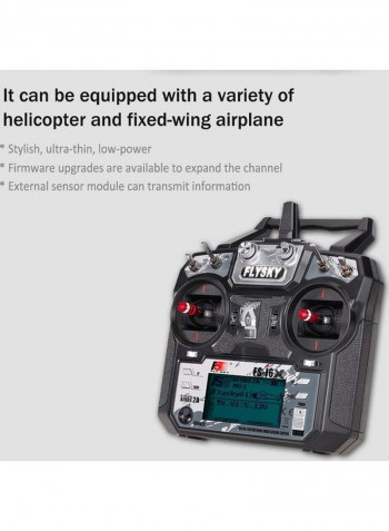 RC Transmitter With FS iA10B Receiver 23.2x10.5x20.8cm