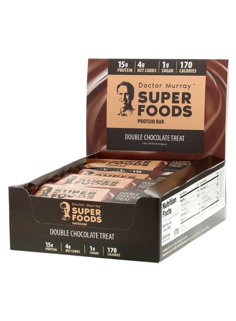 Superfoods Double Chocolate Treat Protein Bars - 12 Bars