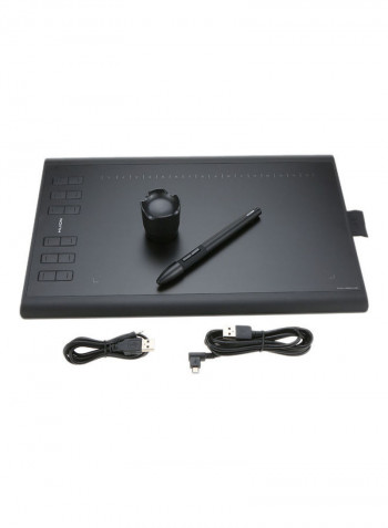 Professional Graphics Drawing Tablet Black