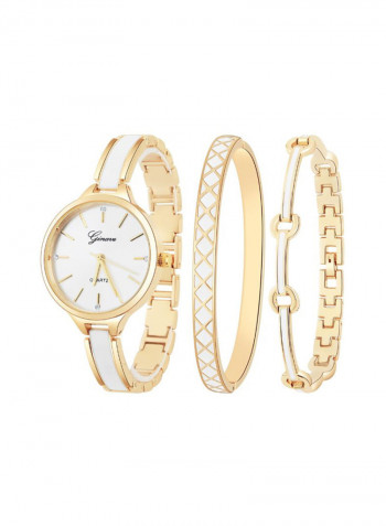 Women's Elegant Stainless Steel Quartz Analog Watch NSSB037006414 With Bracelet