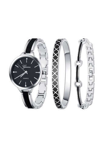 Women's Elegant Stainless Steel Quartz Analog Watch NSSB037006416 With Bracelet
