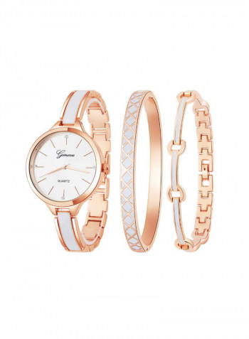 Women's Elegant Stainless Steel Quartz Analog Watch NSSB037006417 With Bracelet