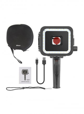 Handheld Underwater LED Video Light Black