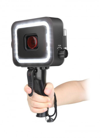 Handheld Underwater LED Video Light Black