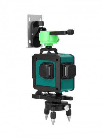 Multifunctional 4D 16 Lines Laser Level Tool Set Green/Black 30x18x21cm