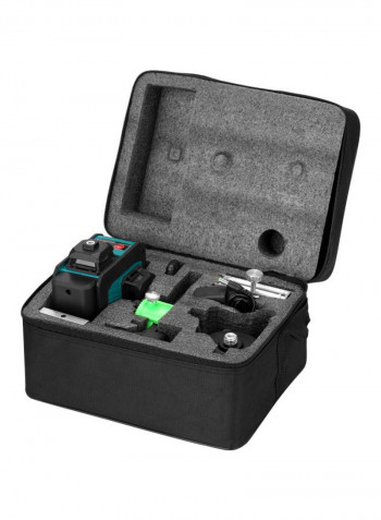 Multifunctional 4D 16 Lines Laser Level Tool Set Green/Black 30x18x21cm